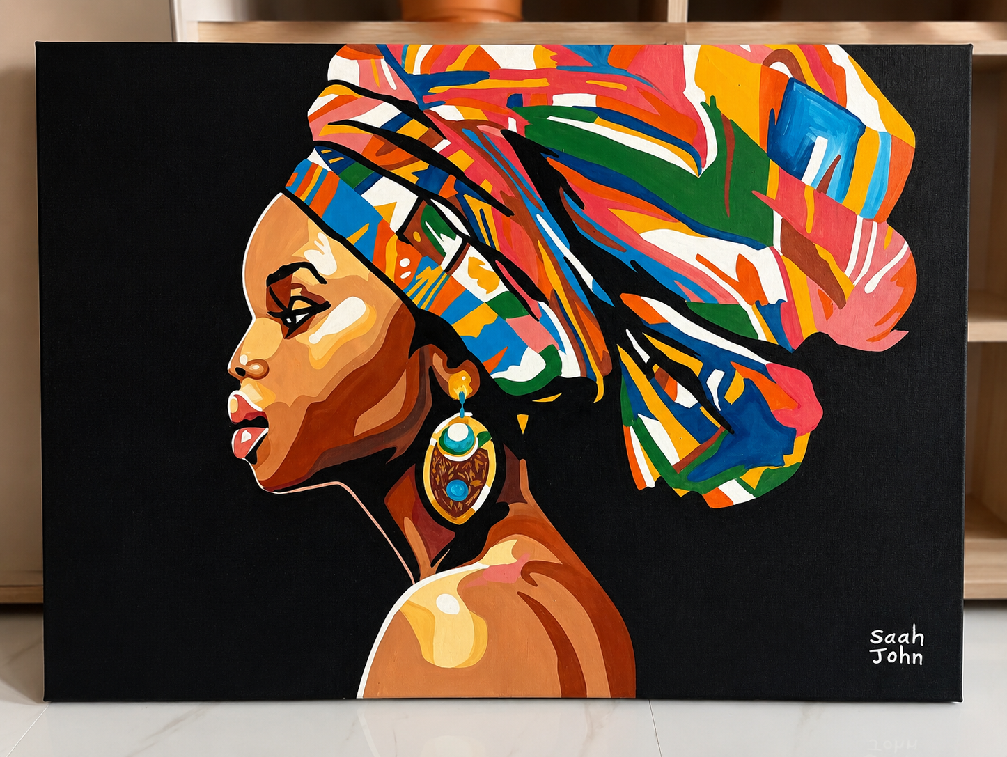 The Queen of Color Canvas Art Painting