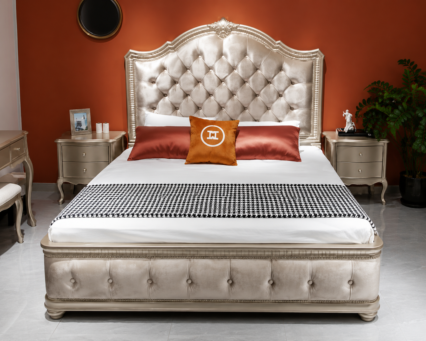 Aurelia Luxury Velvet Bed