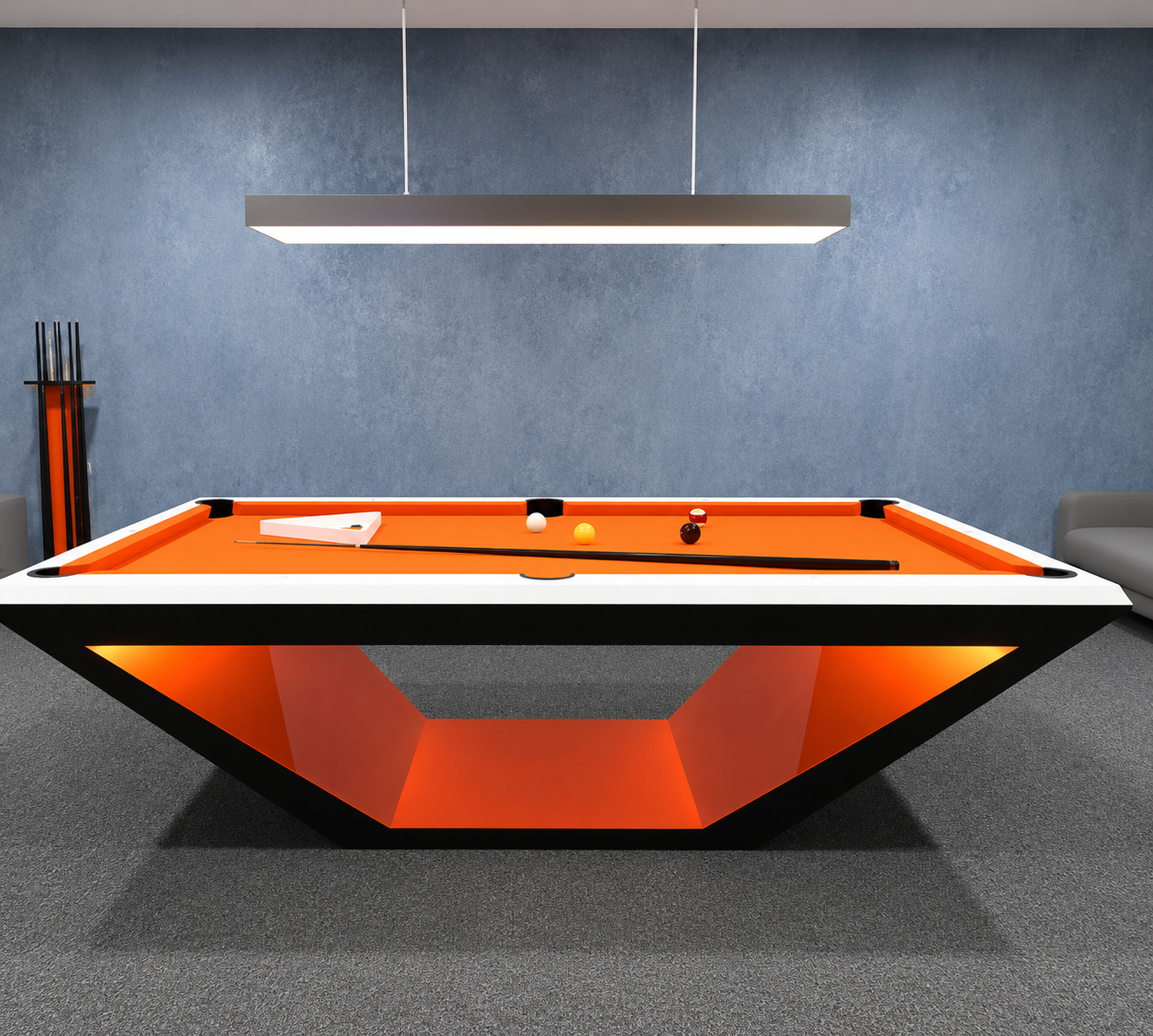 The Stealth Apex Futuristic Glow Pool Table